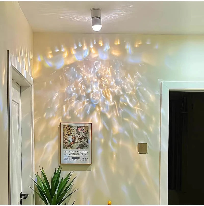 LED Sunset Lamp - Adjustable Angle Ceiling Spotlight | Modern Surface Mounted Light