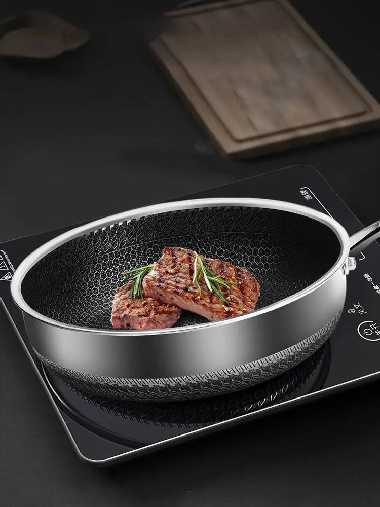 316L Stainless Steel Tri-Ply Non-Stick Frying Pan