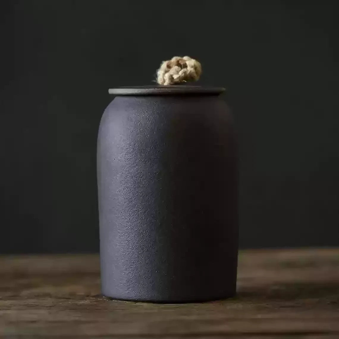 Vintage Ceramic Sealed Tea Snack Storage Jar