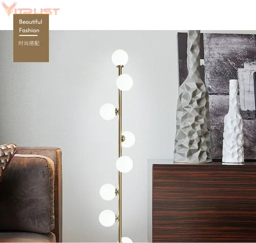 Nordic Frosted Glass Floor Lamp