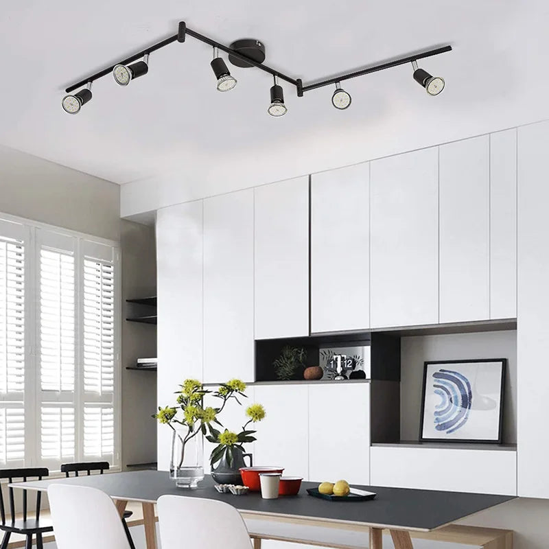 Adjustable GU10 Multi Head Ceiling Spotlight