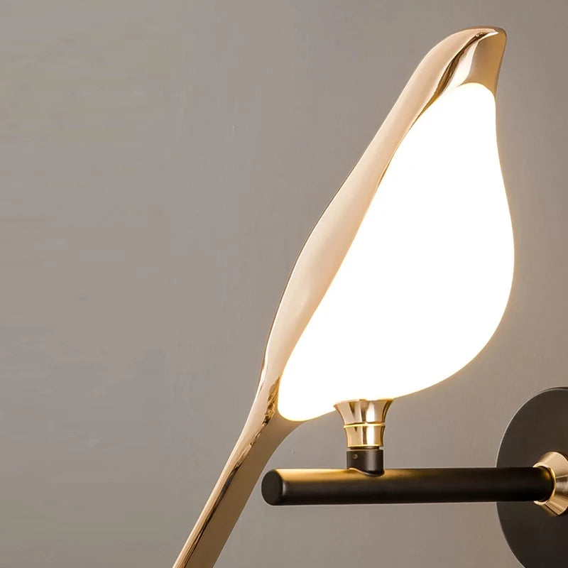 Golden Bird Art Deco LED Wall Sconce