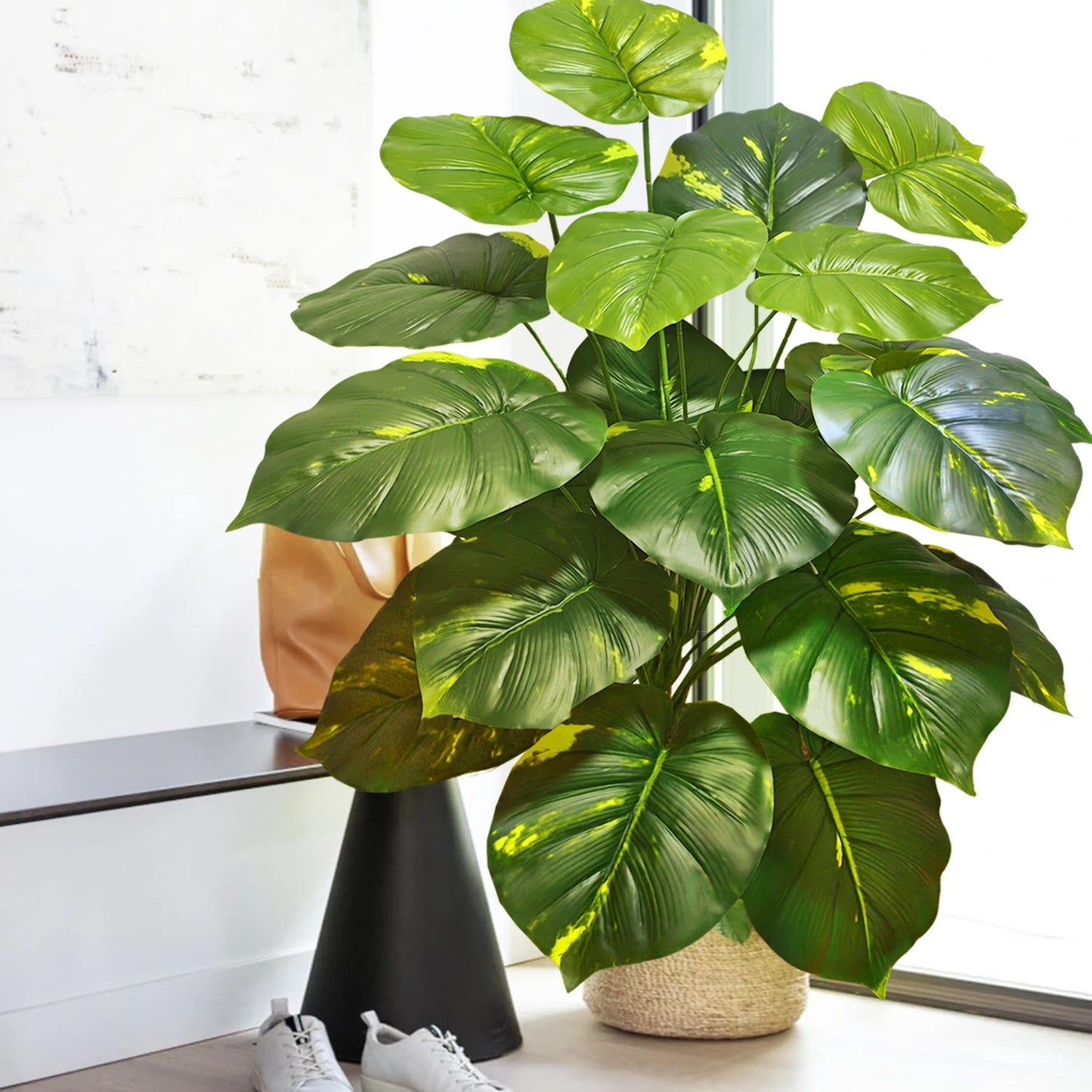 Silk Artificial Monstera Pothos Leaf Indoor Plant