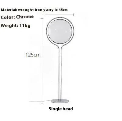 Creative E27 Acrylic Ball Floor Lamp