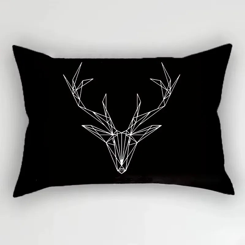 Geometric Marble Print Polyester Rectangular Pillowcase