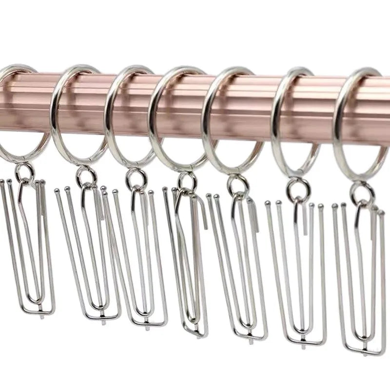 Curtain Pinch Hooks — Durable Stainless Steel Pleated Clips