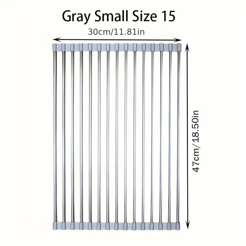 Foldable Stainless Steel Sink Drying Drain Rack