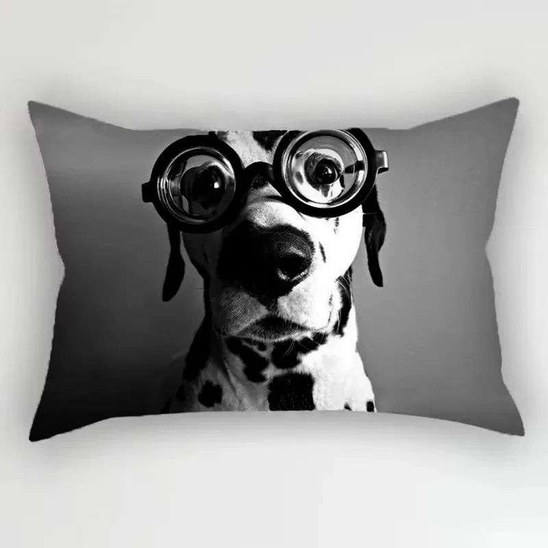 Geometric Marble Print Polyester Rectangular Pillowcase