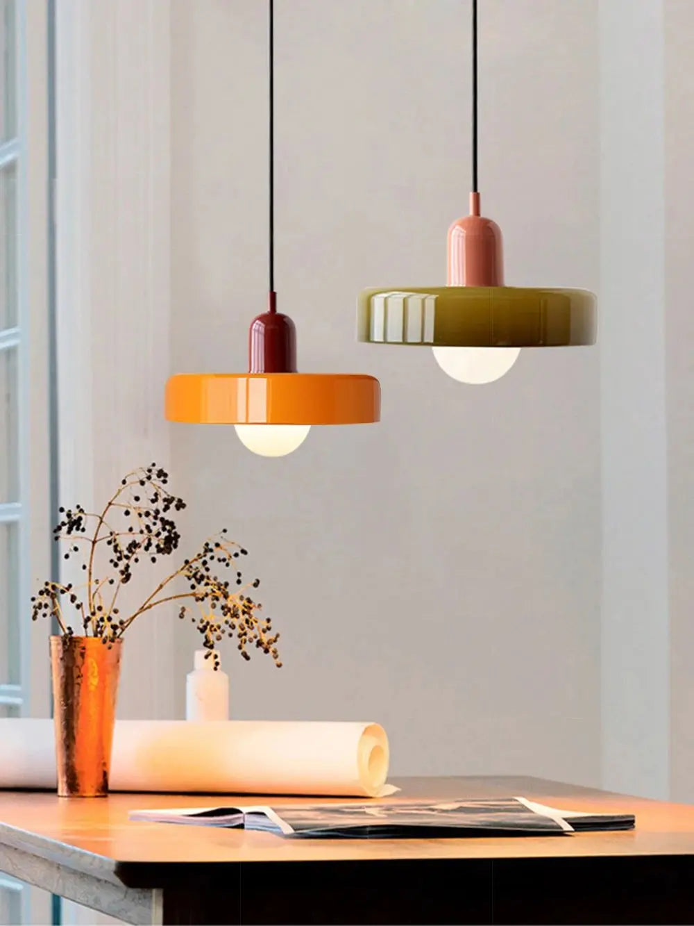 Bauhaus Nordic Glass Chandelier