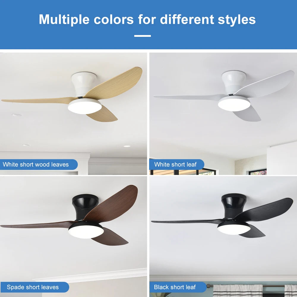 6 Speed Dimmable Smart LED Ceiling Fan with Remote