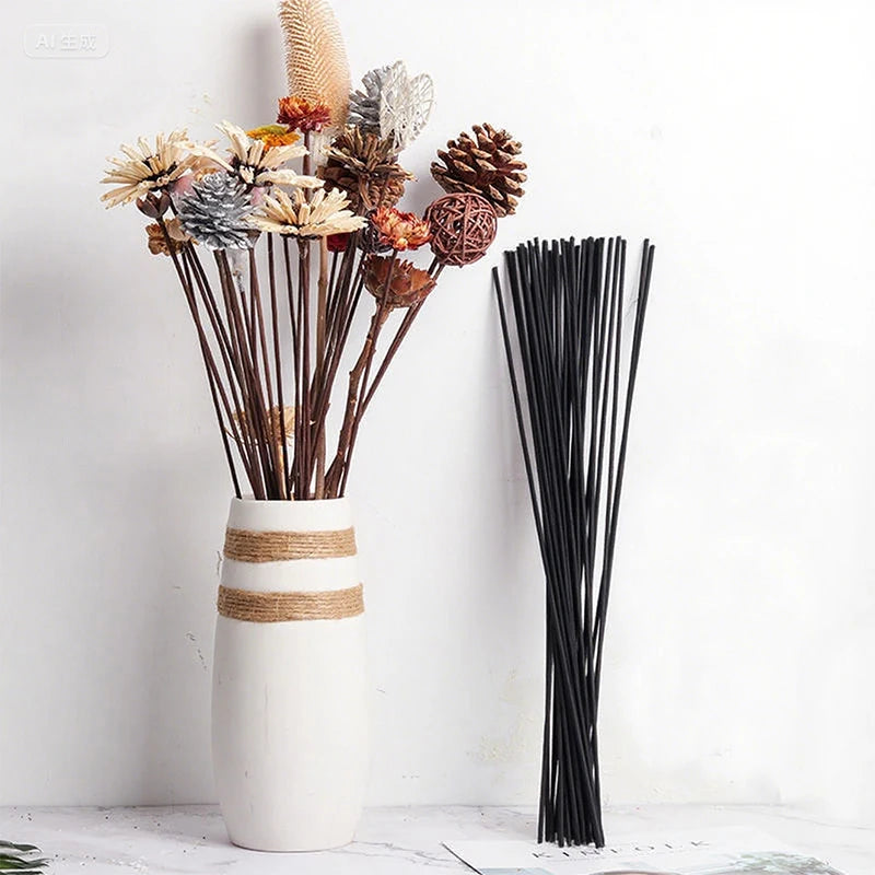 Black Fiber Rattan Reed Diffuser Aromatherapy Sticks