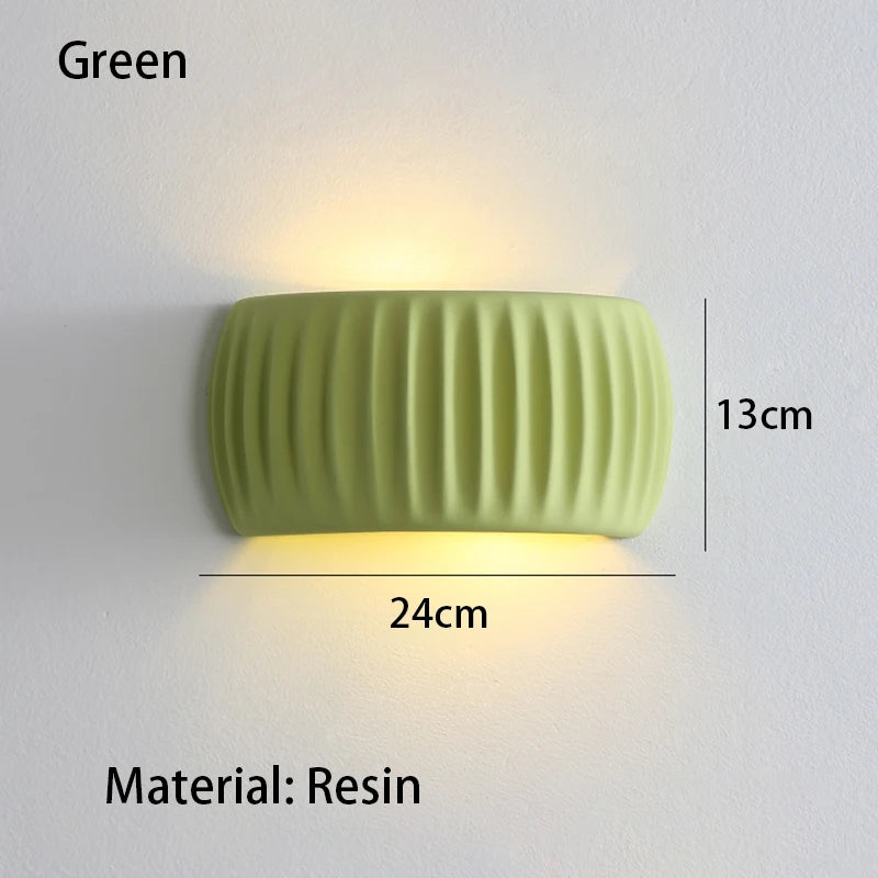 French Resin European Bedside Wall Lamp