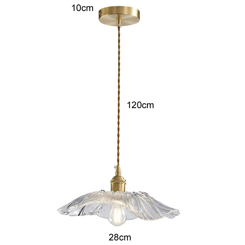 Modern White Glass Bedroom Pendant Lamp