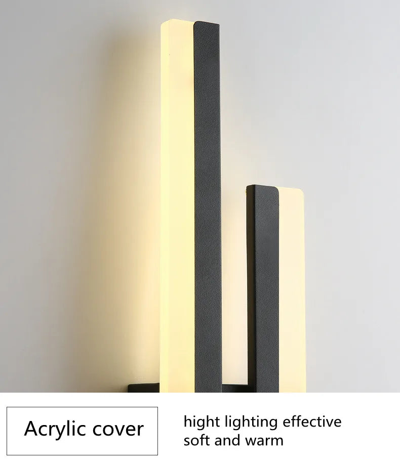 Copper Pipe Acrylic Shade LED Wall Sconce