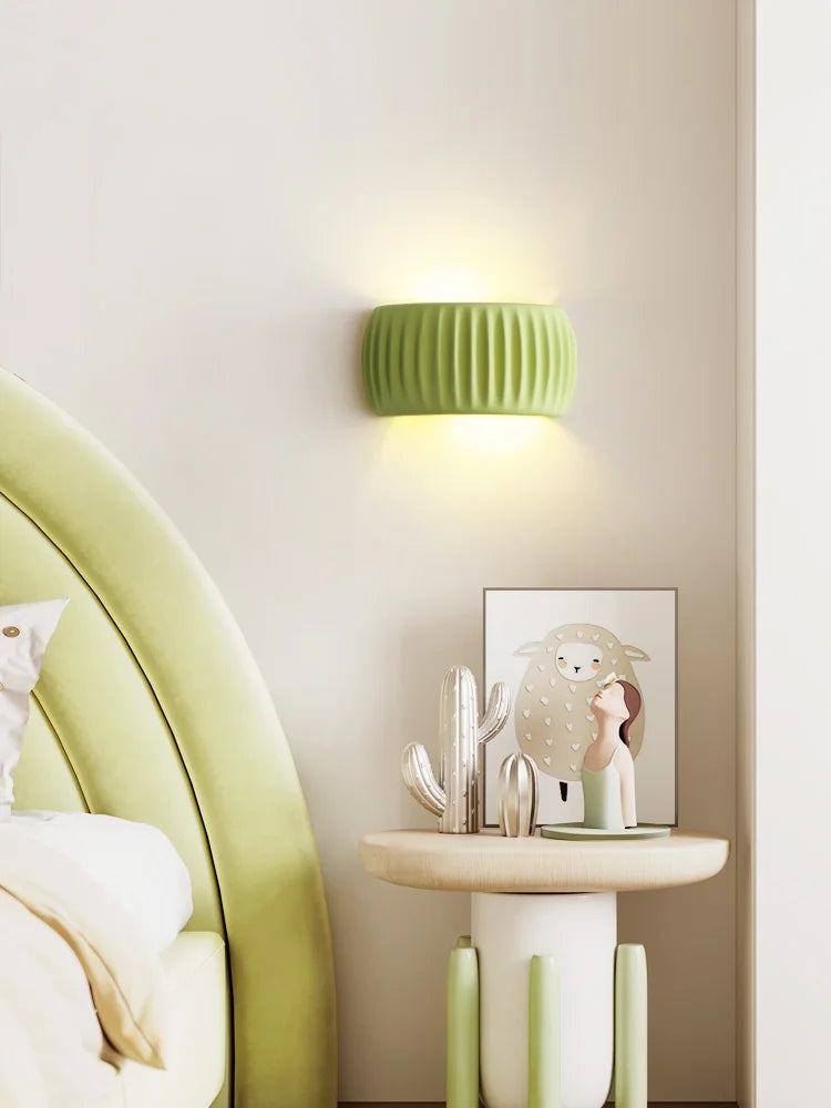 French Resin European Bedside Wall Lamp