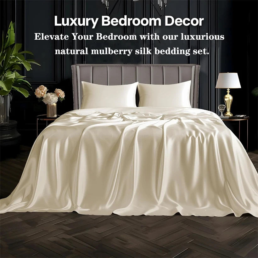 Mulberry Silk Bedding — Luxury 100% Natural Silk Duvet Set