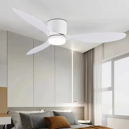 Ceiling Fans With Lights — Modern LED Remote Control Fans With DC Motor & Adjustable Lighting