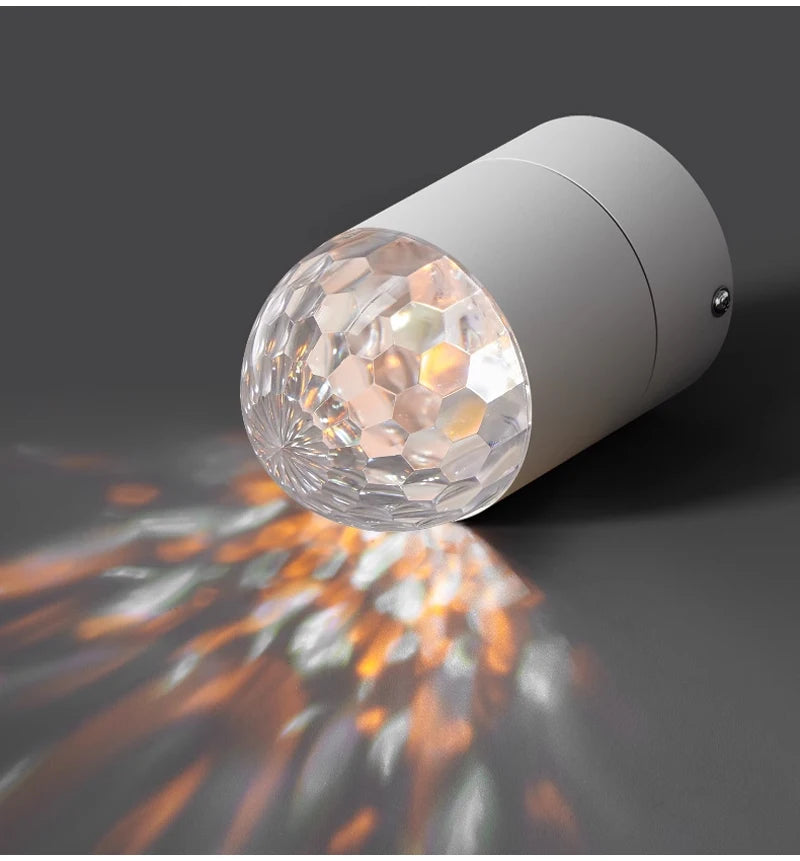 LED Sunset Lamp - Adjustable Angle Ceiling Spotlight | Modern Surface Mounted Light