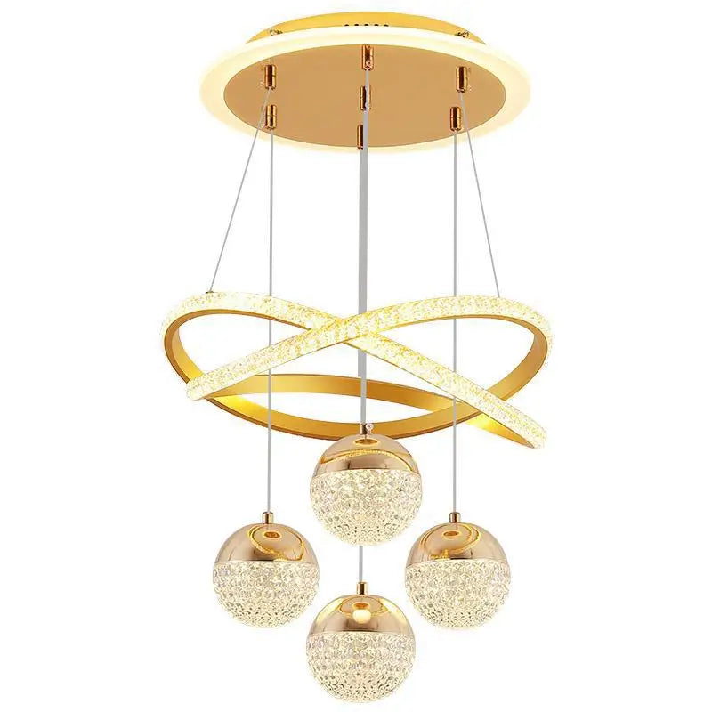 Nordic Iron Acrylic Art Deco LED Chandelier