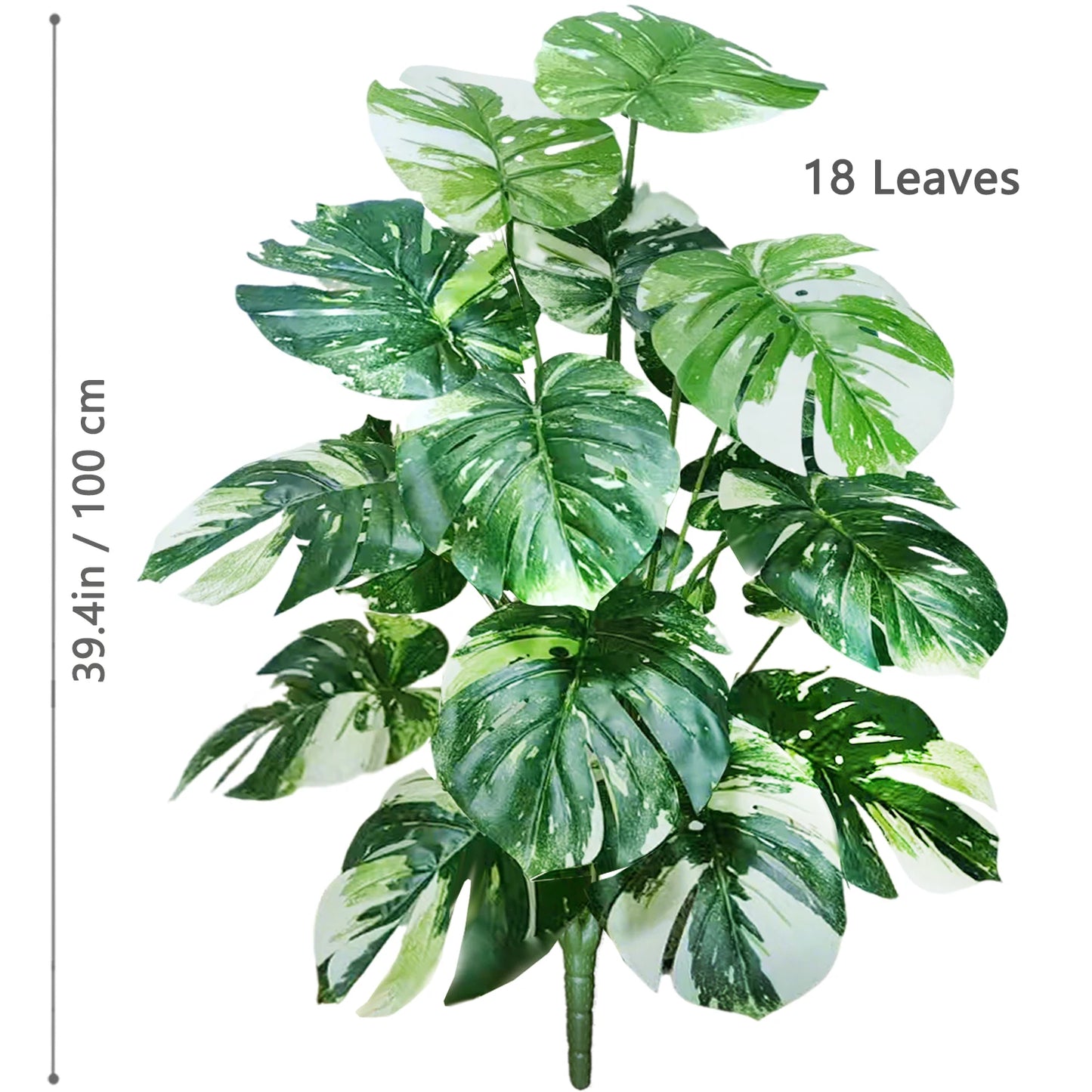 Silk Artificial Monstera Pothos Leaf Indoor Plant