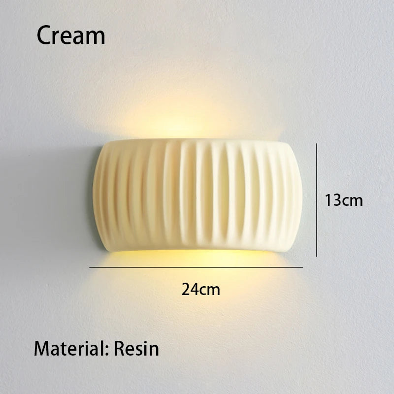 French Resin European Bedside Wall Lamp