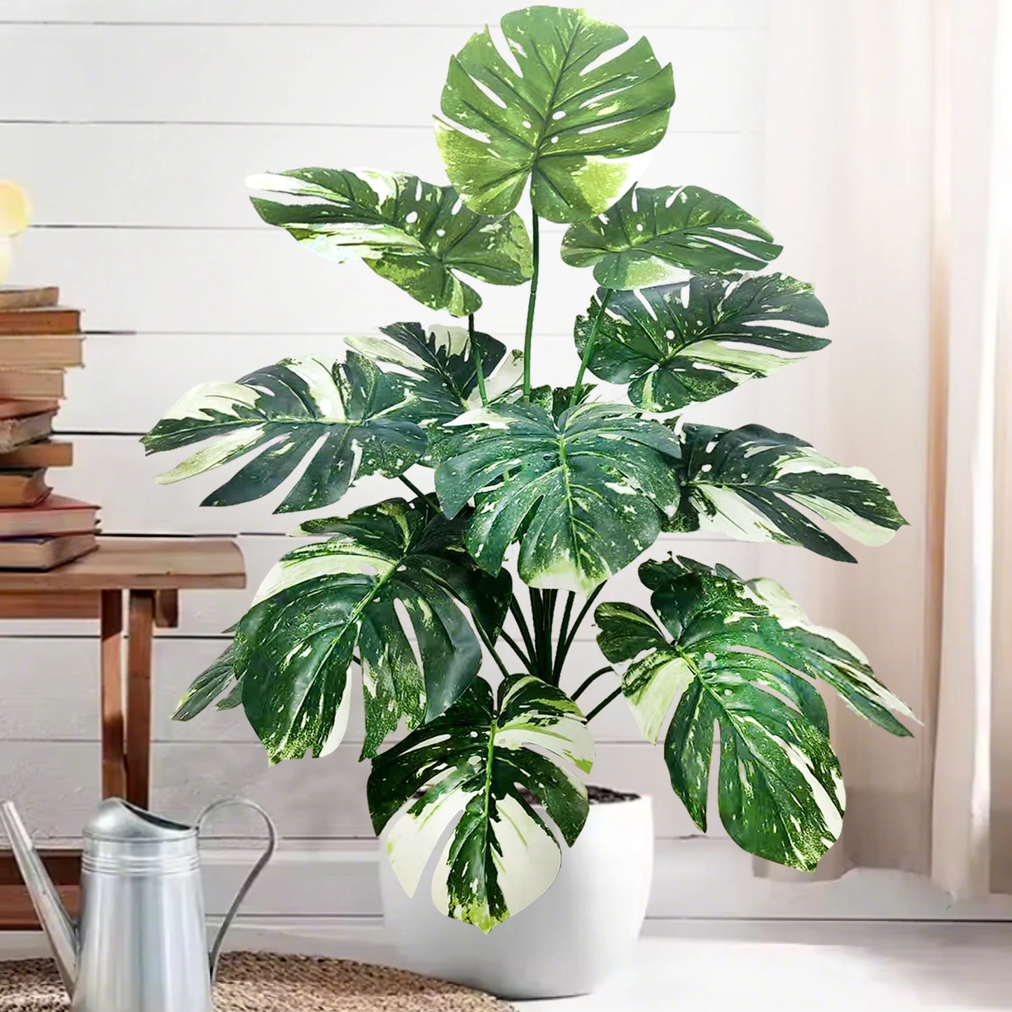 Silk Artificial Monstera Pothos Leaf Indoor Plant