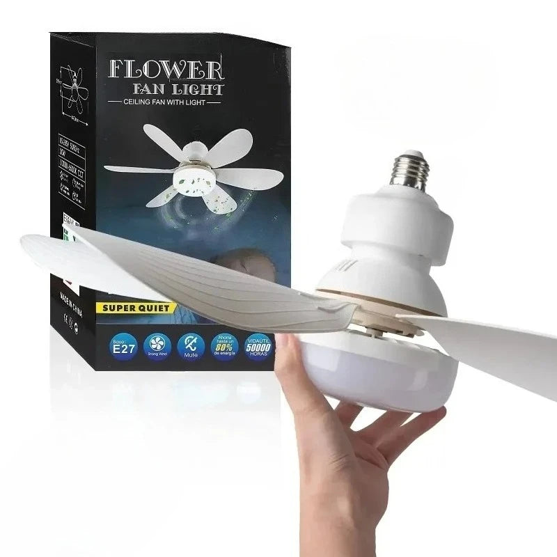 Dimmable E27 Remote Control LED Ceiling Fan Light
