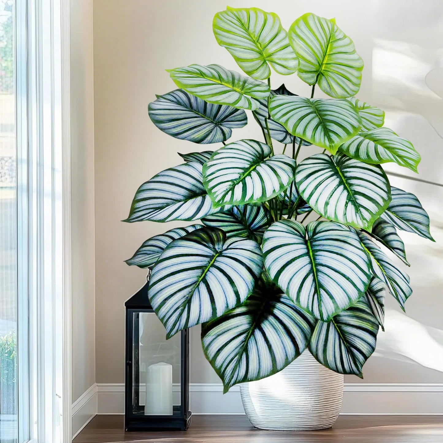 Silk Artificial Monstera Pothos Leaf Indoor Plant