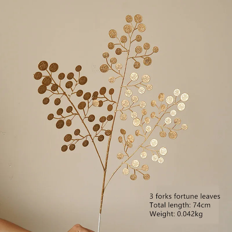 Gold Silk Rose Hydrangea Artificial Flower Arrangement