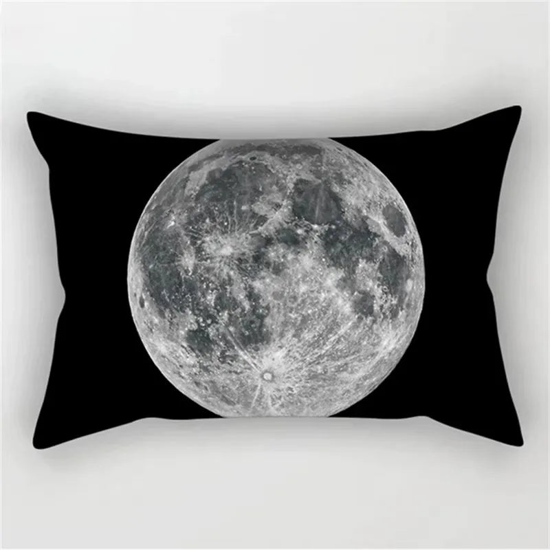 Geometric Marble Print Polyester Rectangular Pillowcase