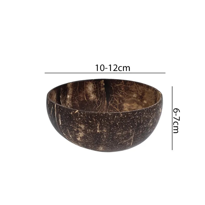 Eco Friendly Natural Coconut Bowl Set with Spoon
