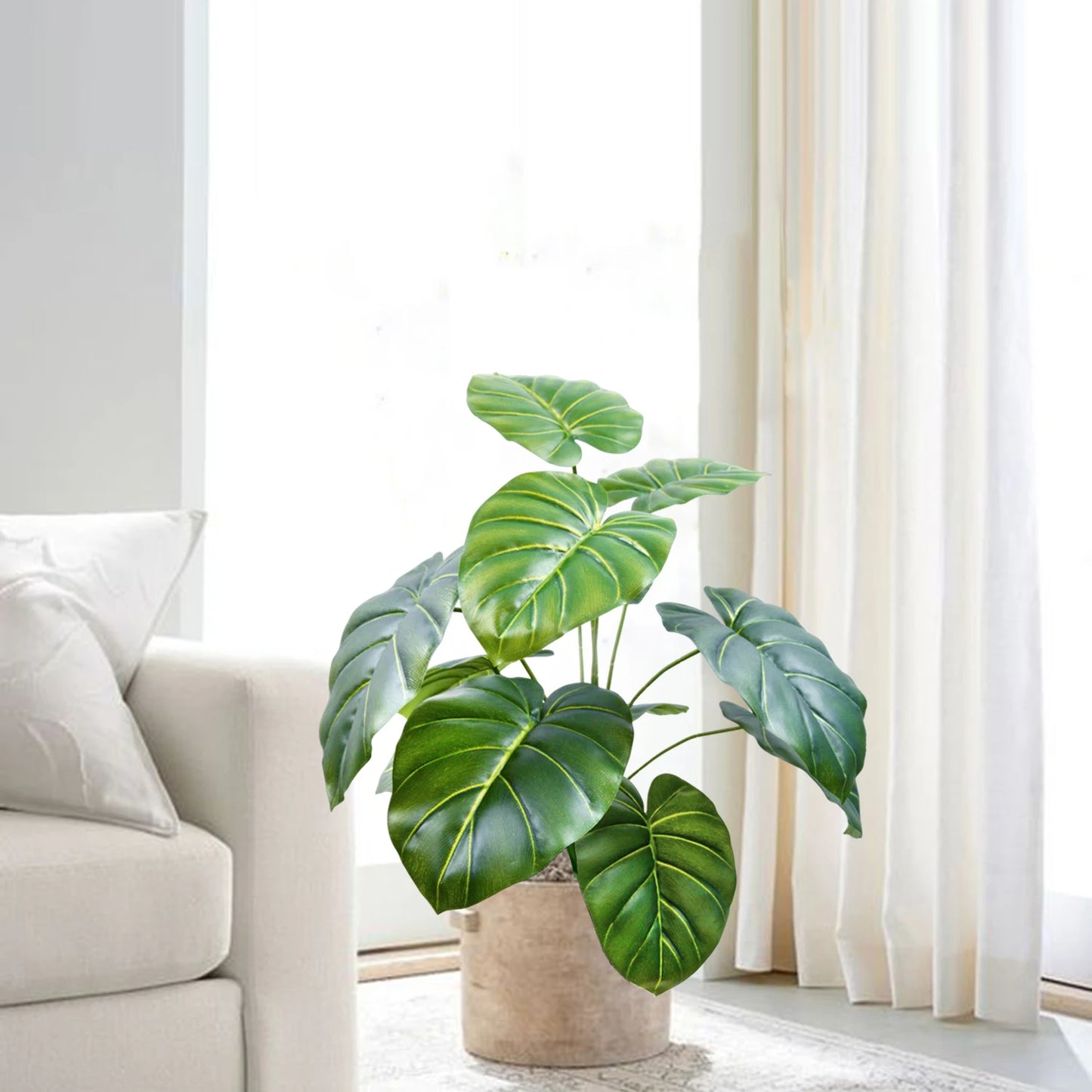 Silk Artificial Monstera Pothos Leaf Indoor Plant