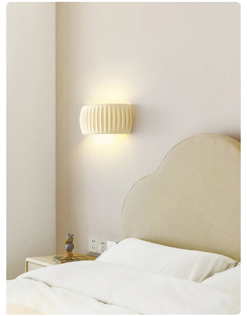 French Resin European Bedside Wall Lamp