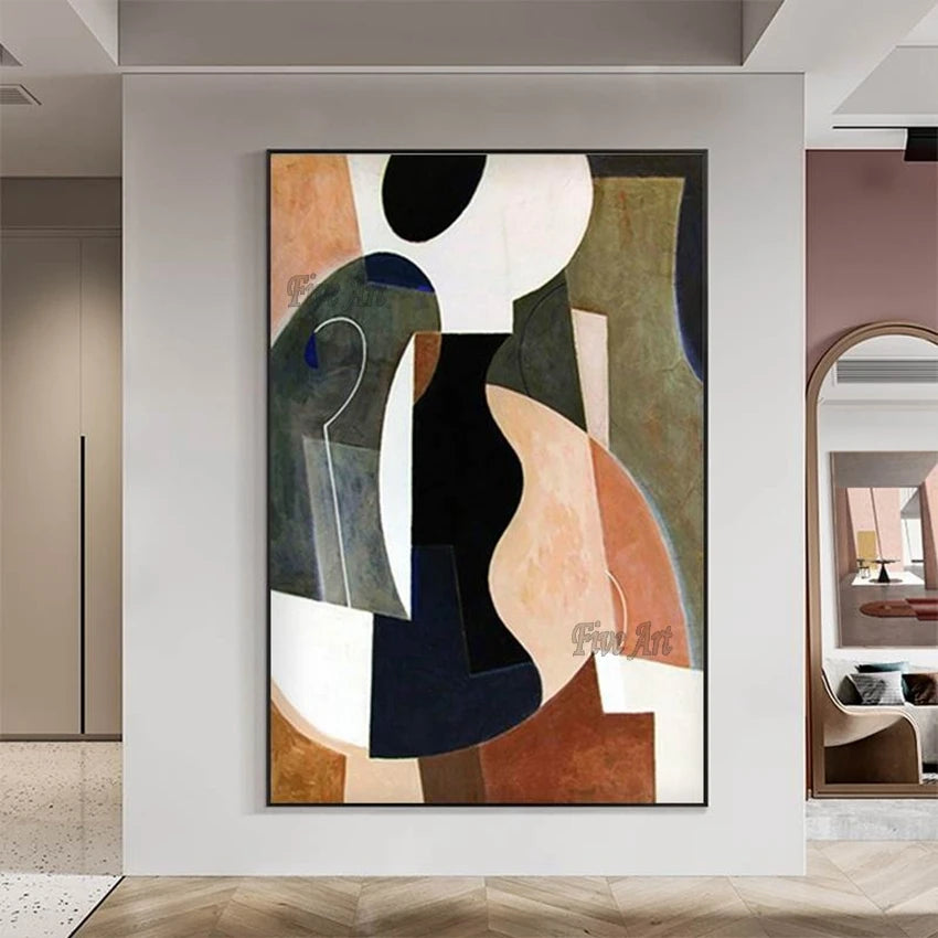 Handmade Abstract Oil Painting Unframed Canvas Wall Art