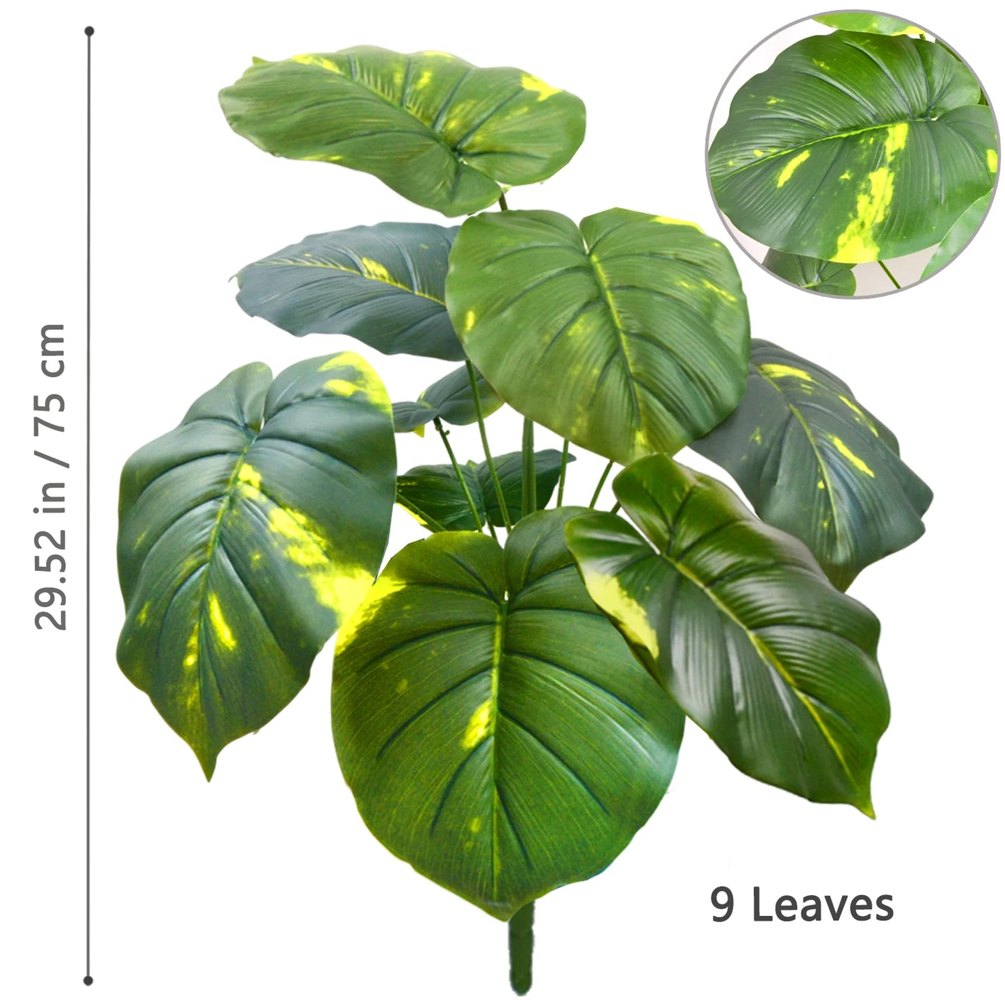 Silk Artificial Monstera Pothos Leaf Indoor Plant