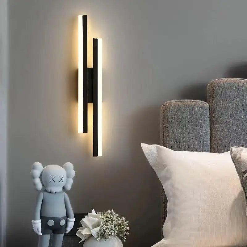 Copper Pipe Acrylic Shade LED Wall Sconce