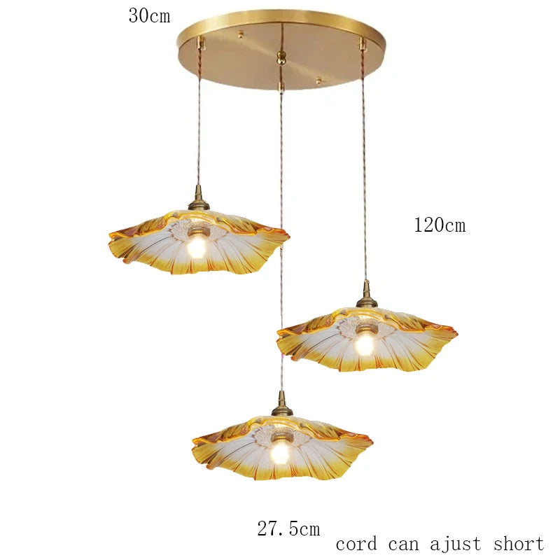 Modern White Glass Bedroom Pendant Lamp