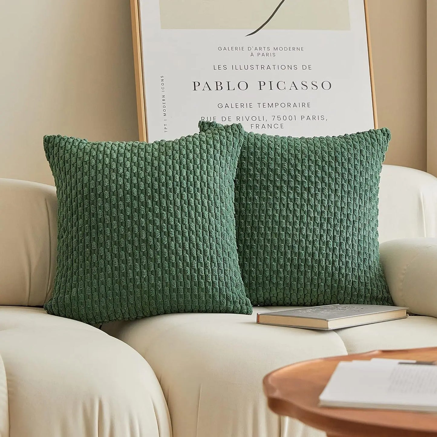 Decorative Pillow Cover — Luxury Woven Cotton Polyester Cushion