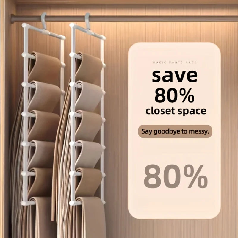 Stainless Steel Space Saving Pants Hanger Rack
