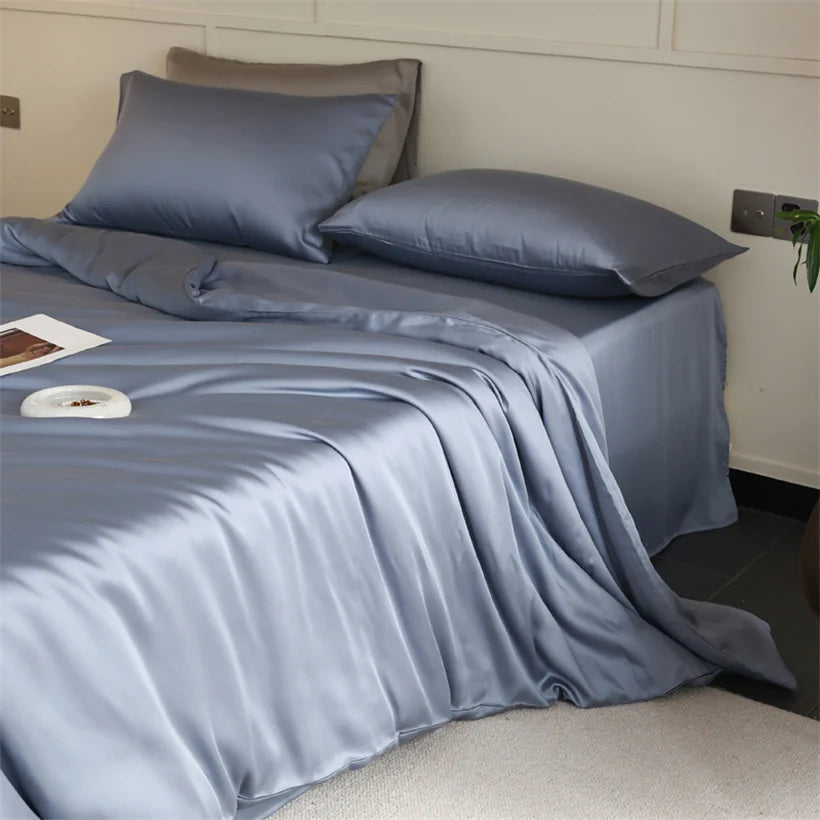 Mulberry Silk Bedding — Luxury 100% Natural Silk Duvet Set