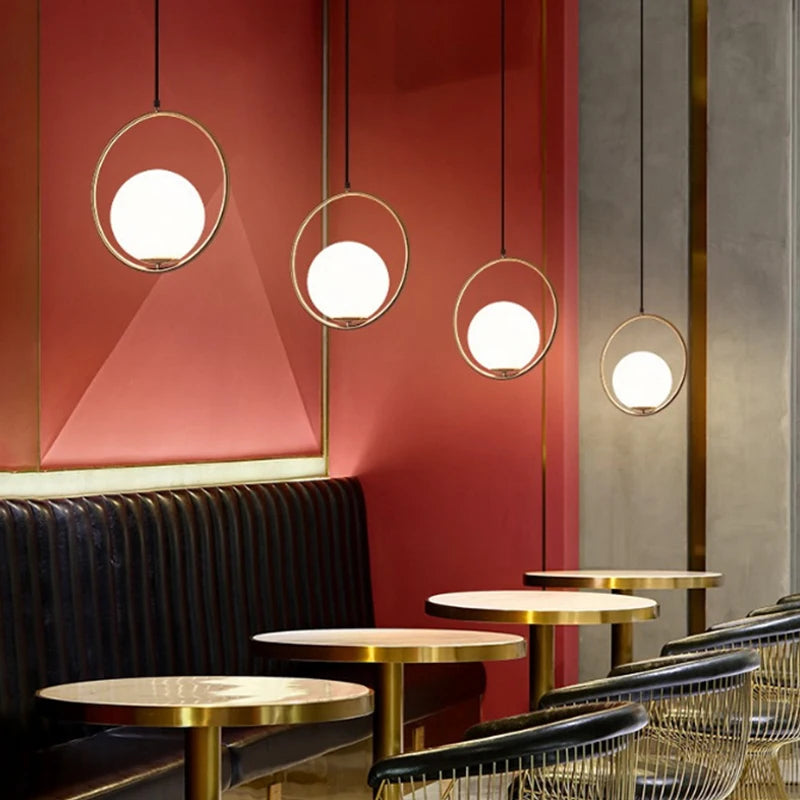 Nordic Glass Cord Pendant Lamp