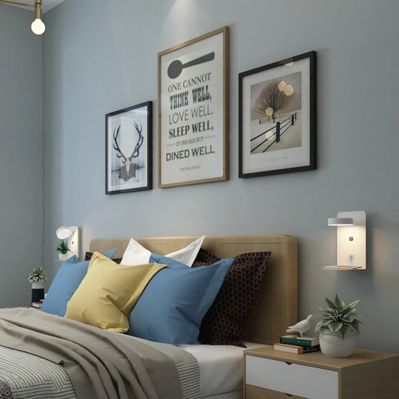 USB Charging Bedside Reading Wall Lamp