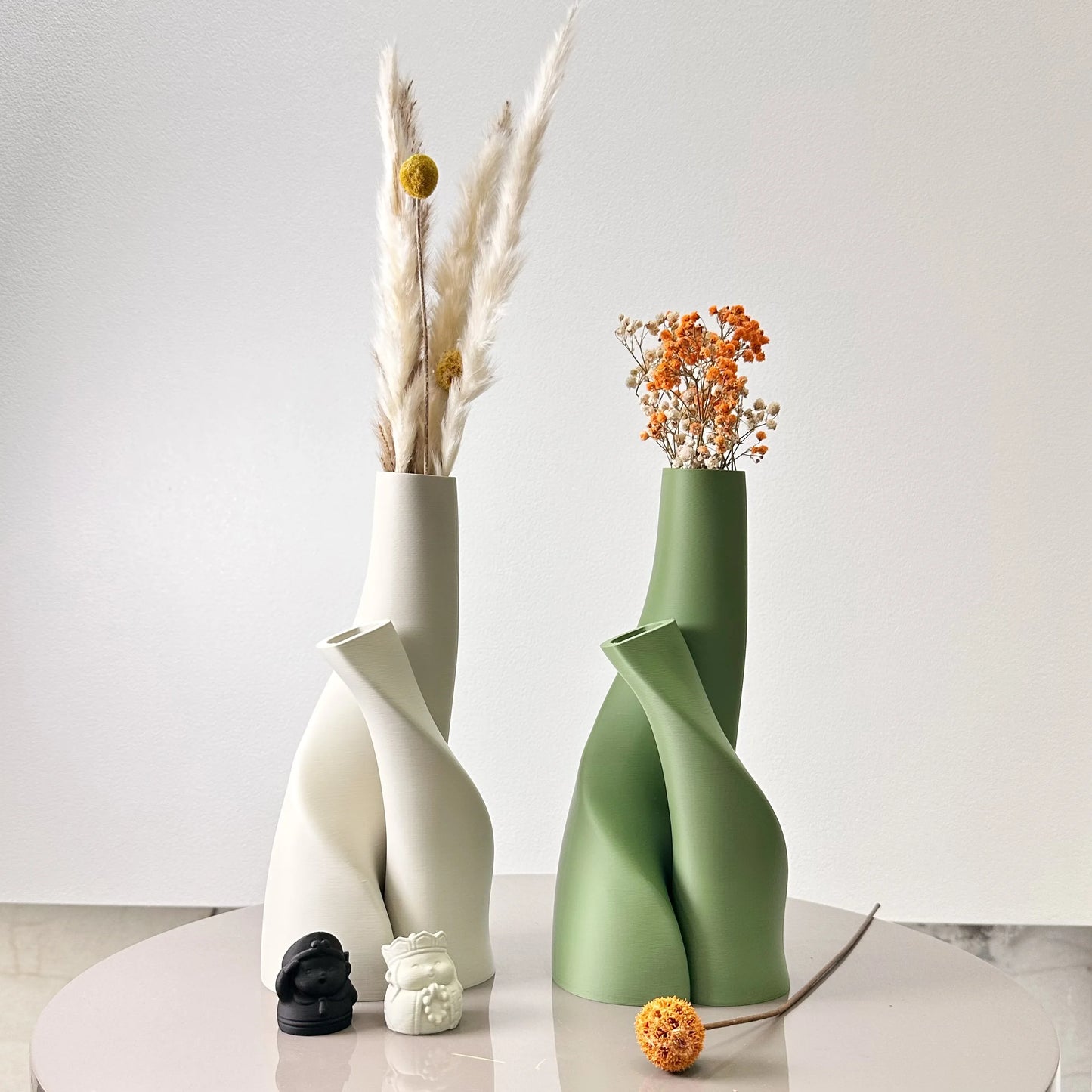 Double Creative Dried Flower Vessel Set