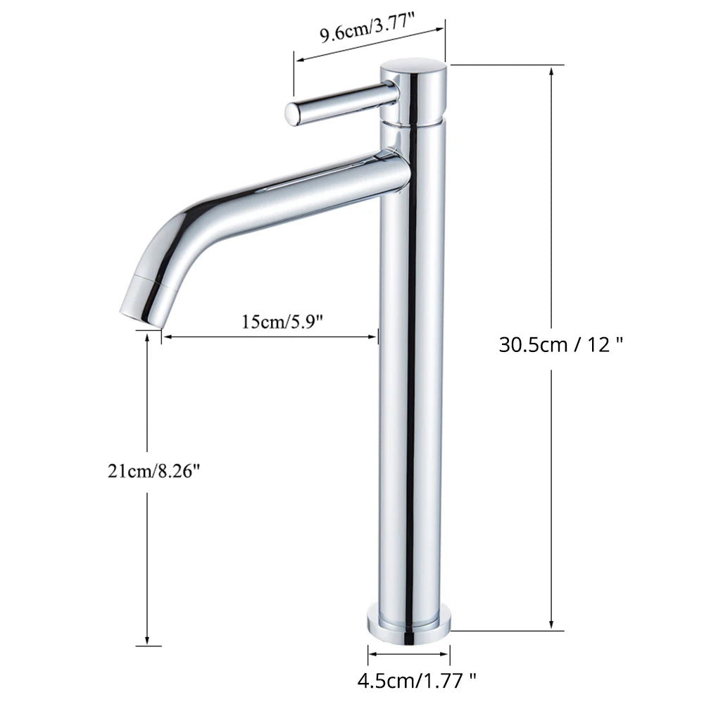 Single Handle Brushed Gold Black Basin Faucet
