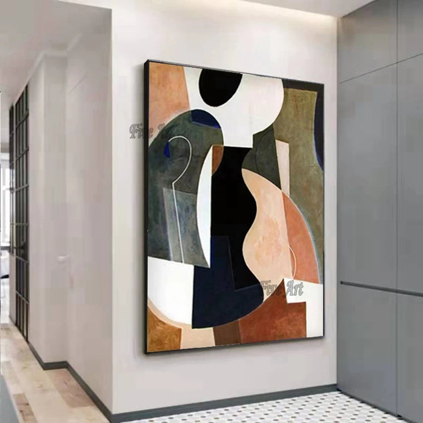 Handmade Abstract Oil Painting Unframed Canvas Wall Art