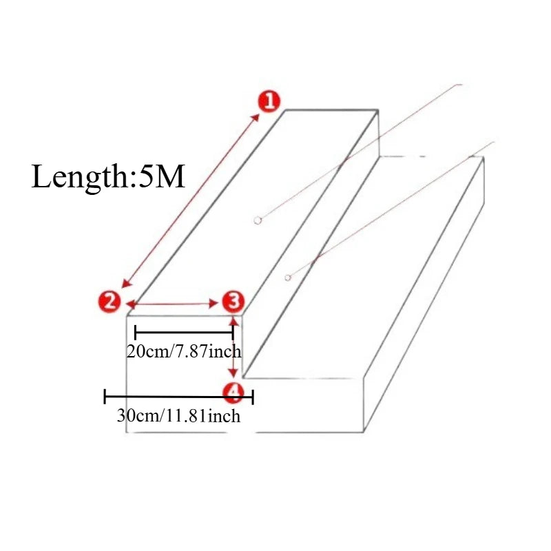 Wood Grain Self Adhesive Stair Tape
