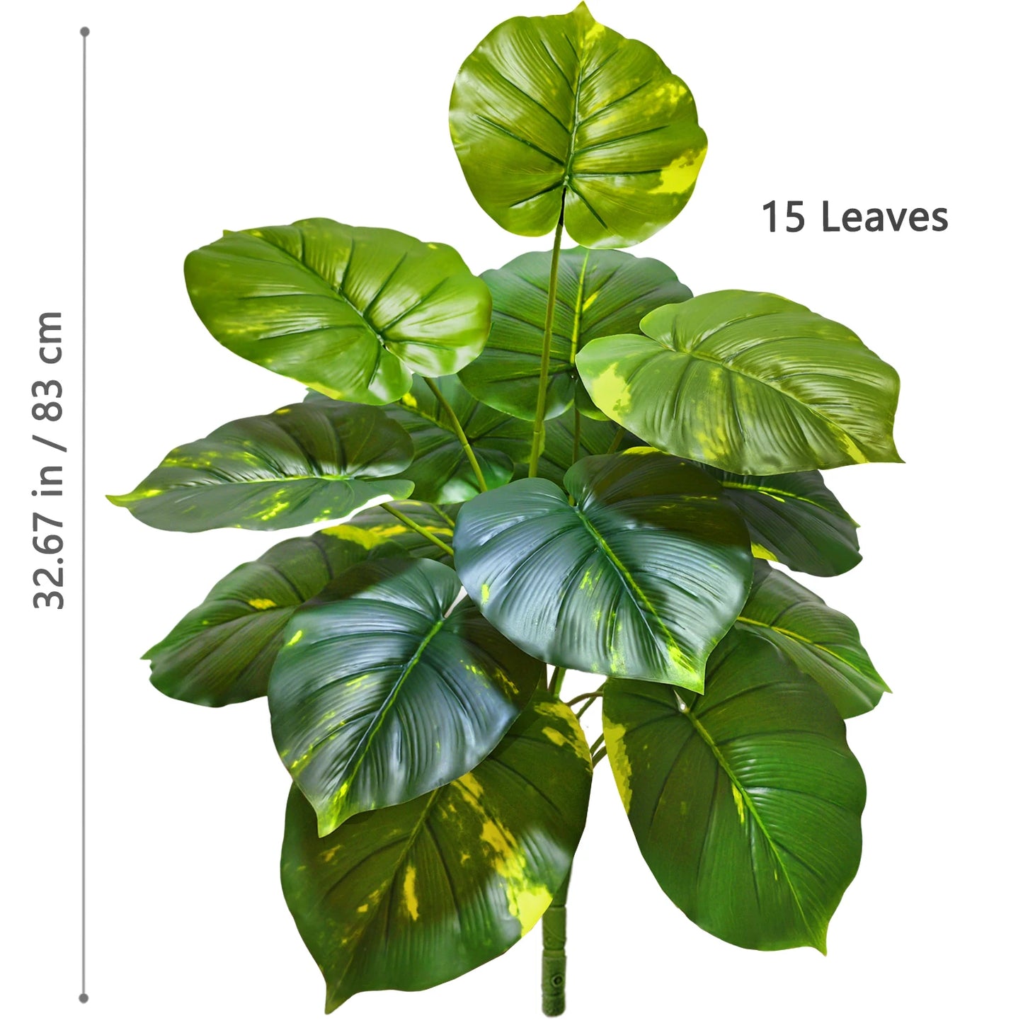 Silk Artificial Monstera Pothos Leaf Indoor Plant