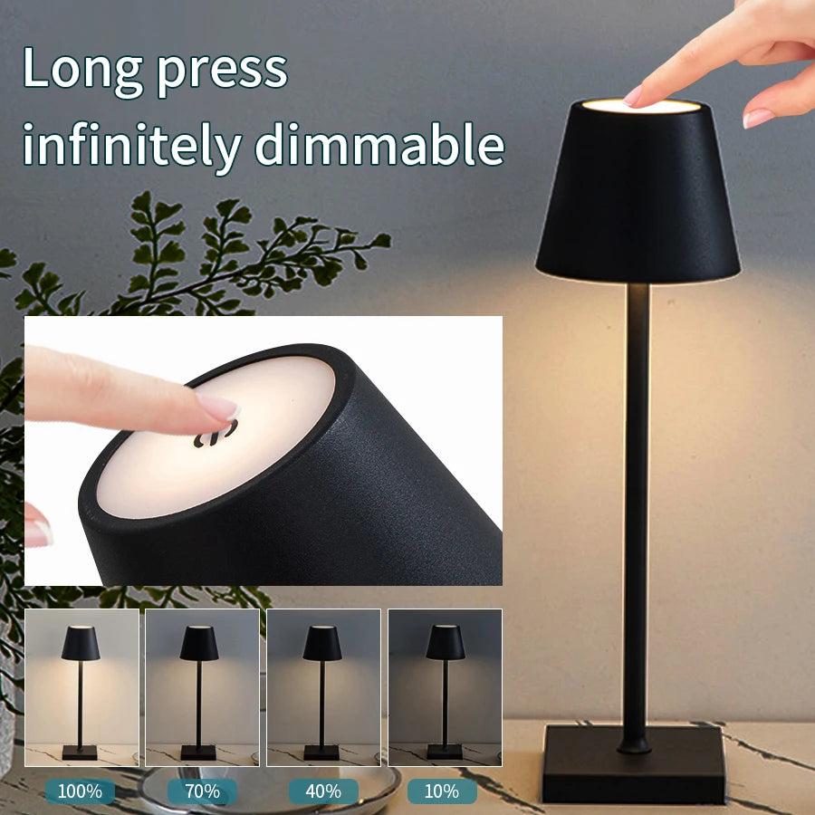 Rechargeable Touch Dimmable LED Table Lamp