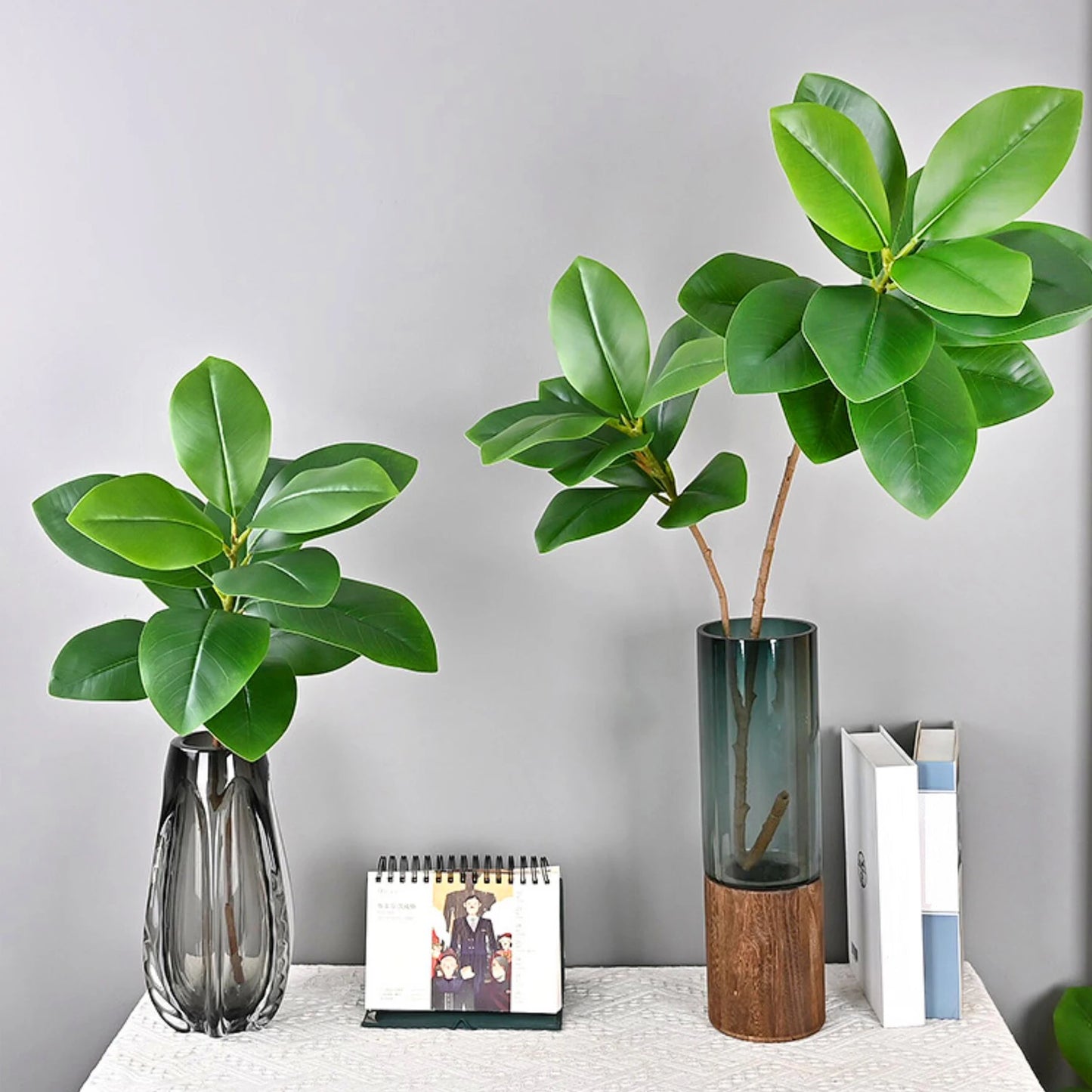 Realistic Silk Artificial Fiddle Leaf Fig Indoor Plant