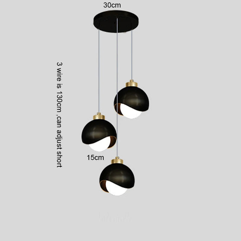 Nordic Glass Cord Pendant Lamp
